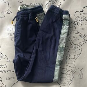 Navy and Camouflage Joggers